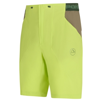 La Sportiva Spodenki wędrówkowe Guard Short (elastyczny pas z sznurkiem) krótkie limonkowe męskie